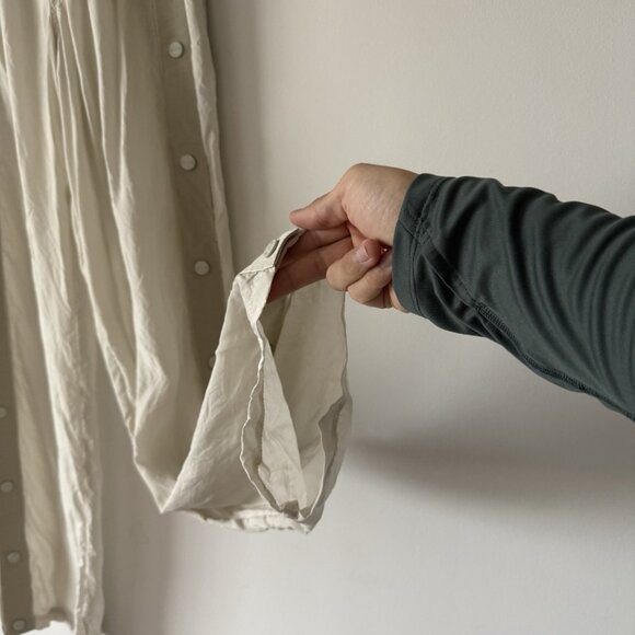 Artica Arbox Wide Leg Snap Closure Pants - Beige - US Size S Made In Italy READ - Picture 8 of 16